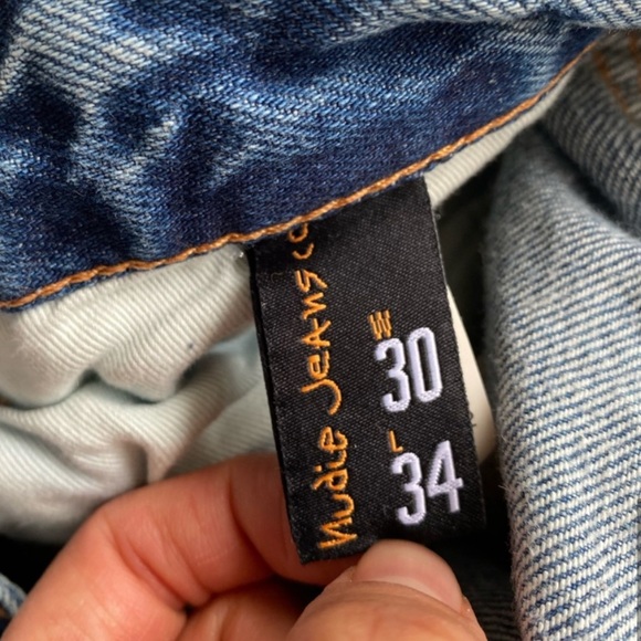 NWT Nudie Jeans Wide Leg High Waist Loose/Relaxed Fit Tall Long Sz 30x34 - Picture 9 of 11